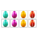 eggs matching cards