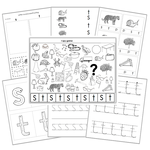 s and t worksheets 600×600