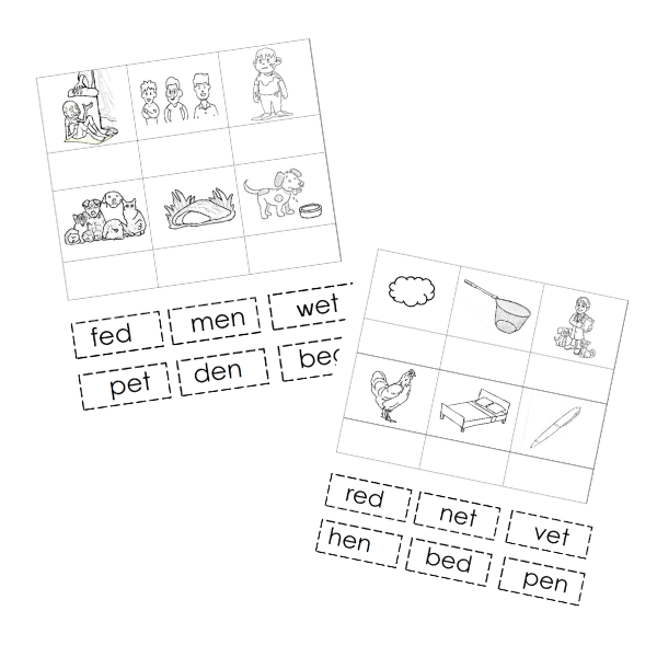 e word and pics worksheet 600×600