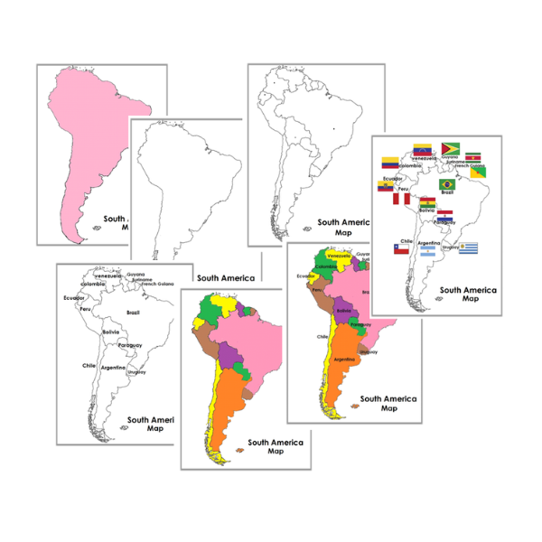 South America map 600×600