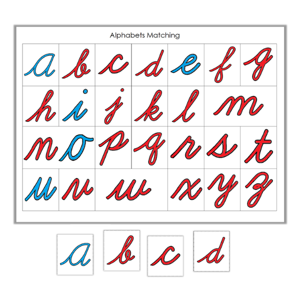 cursive letters match 600×600